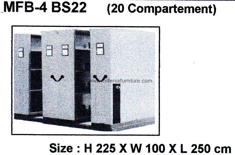 Mobile File Brother MFB-4 BS 22 (20 Compartments)